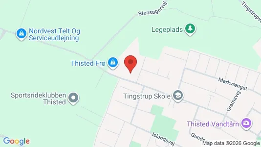 Apartments for rent i Thisted - kort over placeringen