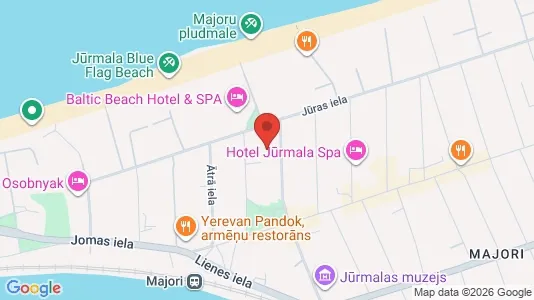 Apartments for rent i Jūrmala - kort over placeringen