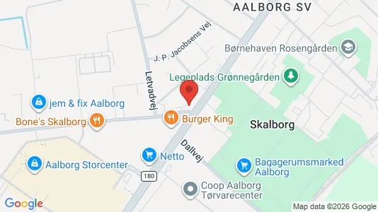 Apartments for rent i Aalborg SV - kort over placeringen