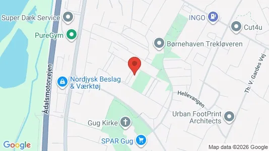 Apartments for rent i Aalborg SØ - kort over placeringen
