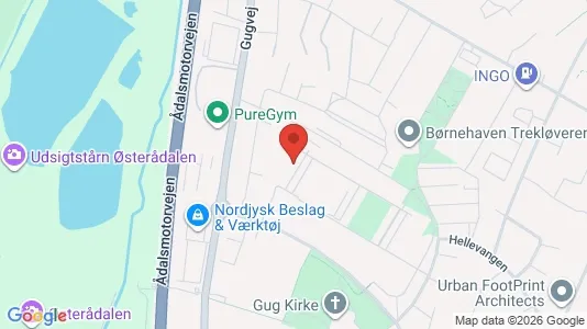 Apartments for rent i Aalborg SØ - kort over placeringen