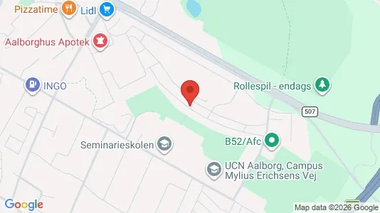 Apartments for rent i Aalborg SØ - kort over placeringen