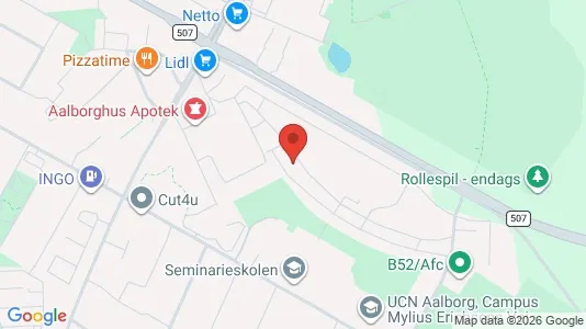 Apartments for rent i Aalborg SØ - kort over placeringen