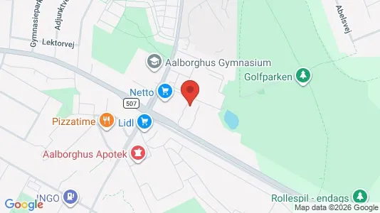Rooms for rent i Aalborg Center - kort over placeringen