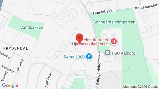 Rooms for rent i Aalborg Center - kort over placeringen