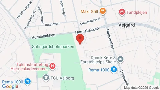 Apartments for rent i Aalborg Center - kort over placeringen