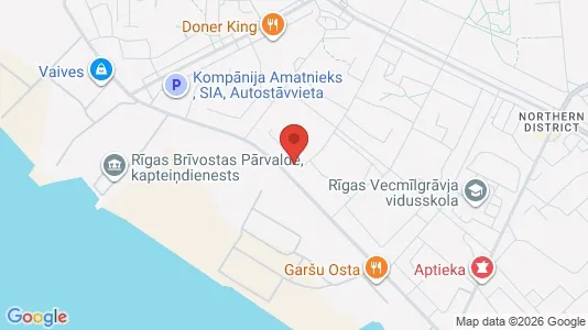 Apartments for rent i Riga Vecmīlgrāvis-Vecdaugava - kort over placeringen