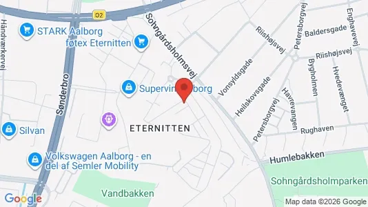 Apartments for rent i Aalborg Center - kort over placeringen