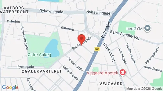 Apartments for rent i Aalborg Center - kort over placeringen