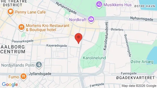 Apartments for rent i Aalborg Center - kort over placeringen