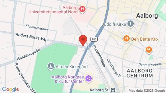 Apartments for rent i Aalborg Center - kort over placeringen