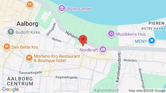 Apartments for rent i Aalborg Center - kort over placeringen