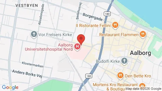 Apartments for rent i Aalborg Center - kort over placeringen