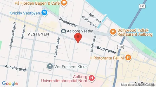 Apartments for rent i Aalborg Center - kort over placeringen