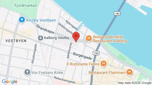 Apartments for rent i Aalborg Center - kort over placeringen