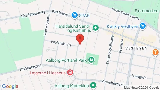 Apartments for rent i Aalborg Center - kort over placeringen
