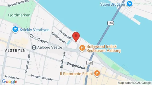 Apartments for rent i Aalborg Center - kort over placeringen