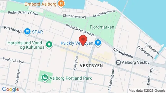 Apartments for rent i Aalborg Center - kort over placeringen