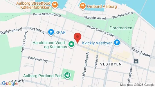 Apartments for rent i Aalborg Center - kort over placeringen