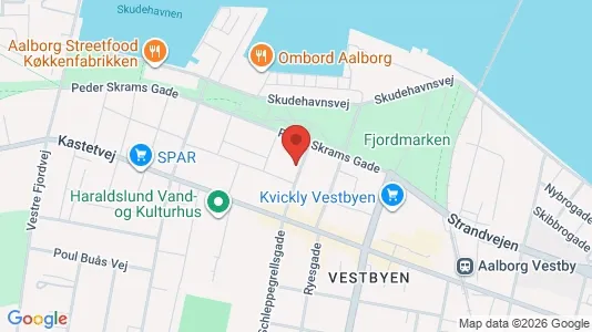 Apartments for rent i Aalborg Center - kort over placeringen