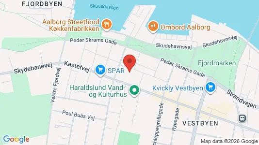 Apartments for rent i Aalborg Center - kort over placeringen
