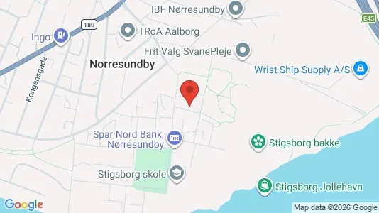 Apartments for rent i Nørresundby - kort over placeringen