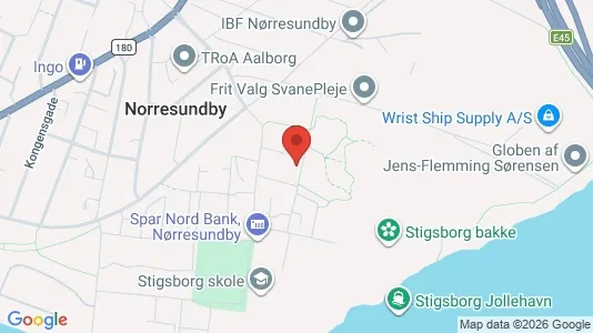 Apartments for rent i Nørresundby - kort over placeringen