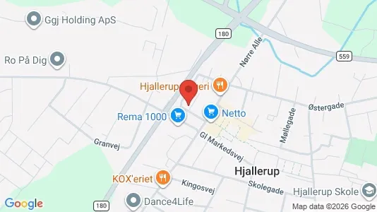 Apartments for rent i Hjallerup - kort over placeringen