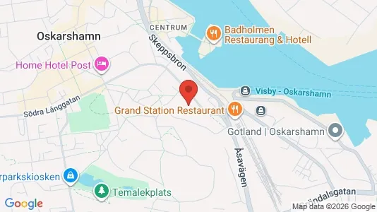 Apartments for rent i Oskarshamn - kort over placeringen