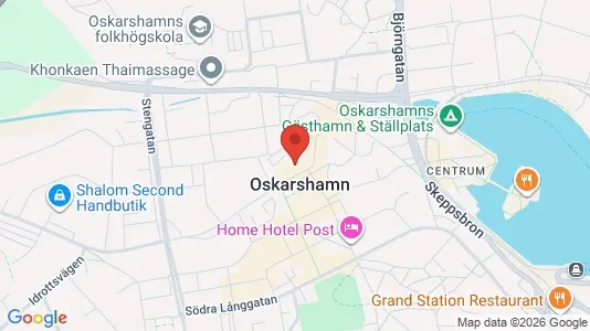 Apartments for rent i Oskarshamn - kort over placeringen
