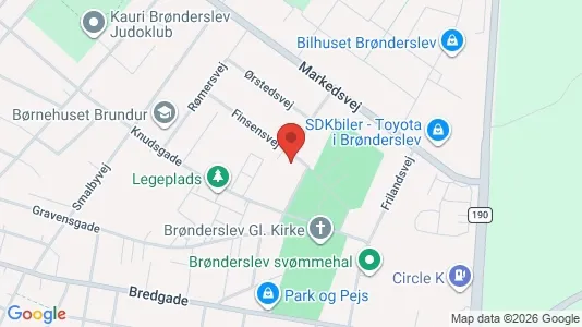 Apartments for rent i Brønderslev - kort over placeringen