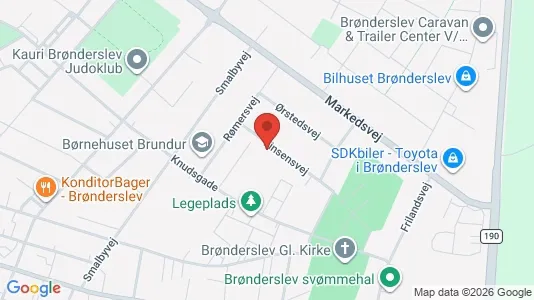 Apartments for rent i Brønderslev - kort over placeringen