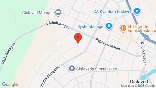 Apartments for rent i Gislaved - kort over placeringen