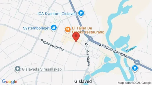 Apartments for rent i Gislaved - kort over placeringen
