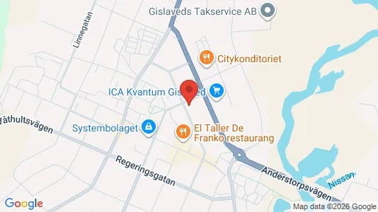 Apartments for rent i Gislaved - kort over placeringen