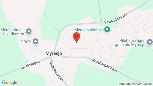 Apartments for rent i Vetlanda - kort over placeringen