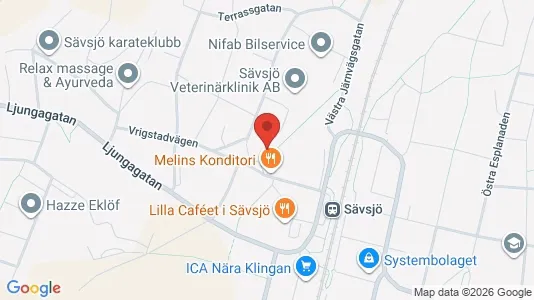 Apartments for rent i Sävsjö - kort over placeringen