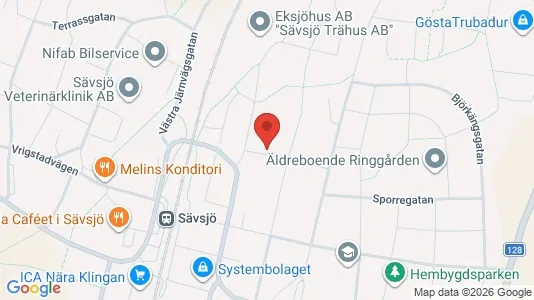 Apartments for rent i Sävsjö - kort over placeringen