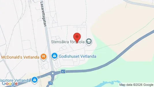 Apartments for rent i Vetlanda - kort over placeringen