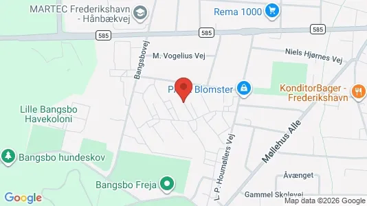 Apartments for rent i Frederikshavn - kort over placeringen