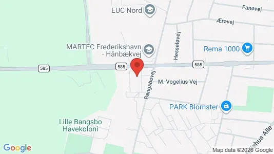 Apartments for rent i Frederikshavn - kort over placeringen