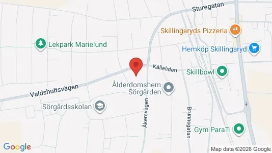Apartments for rent i Vaggeryd - kort over placeringen