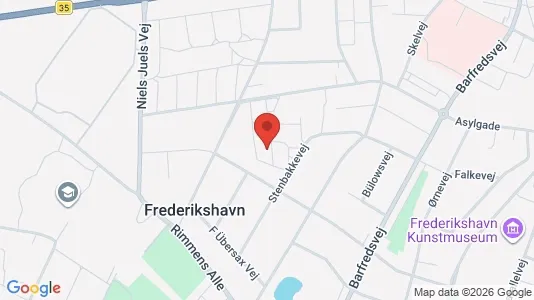 Apartments for rent i Frederikshavn - kort over placeringen