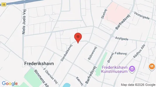 Apartments for rent i Frederikshavn - kort over placeringen