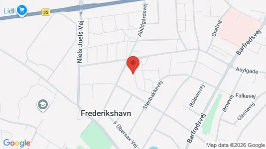 Apartments for rent i Frederikshavn - kort over placeringen