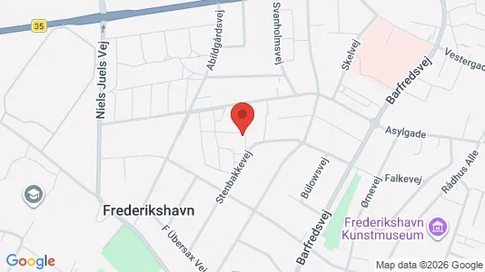 Apartments for rent i Frederikshavn - kort over placeringen
