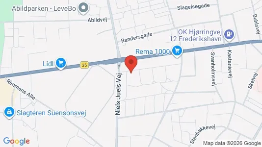 Apartments for rent i Frederikshavn - kort over placeringen