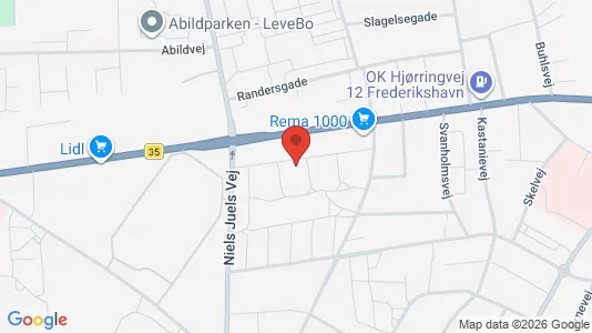 Apartments for rent i Frederikshavn - kort over placeringen