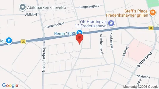Apartments for rent i Frederikshavn - kort over placeringen