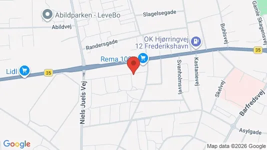 Apartments for rent i Frederikshavn - kort over placeringen